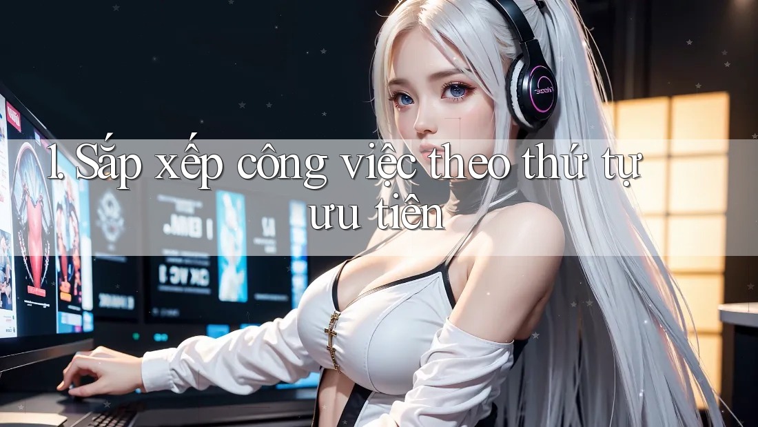 1. Sắp xếp công việc theo thứ tự ưu tiên