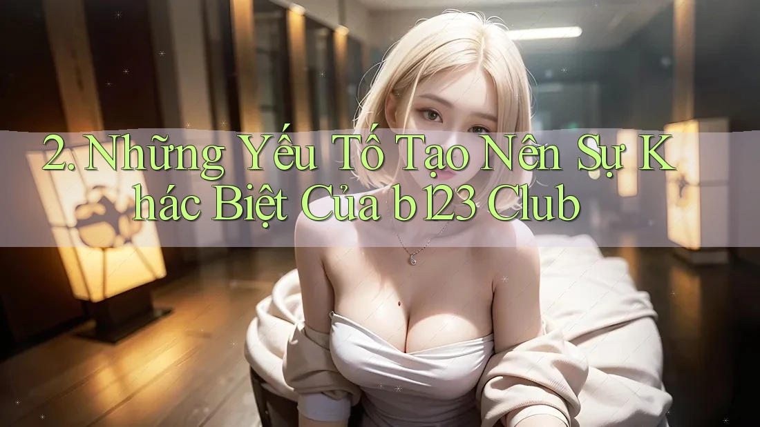 2. Những Yếu Tố Tạo Nên Sự Khác Biệt Của b123 Club