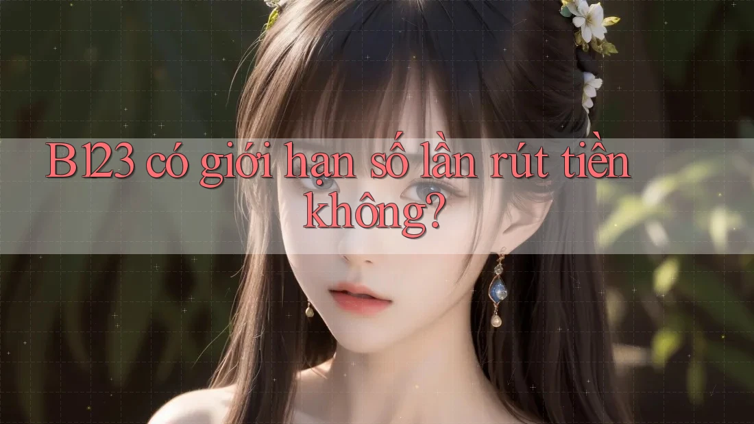 B123 có giới hạn số lần rút tiền không?