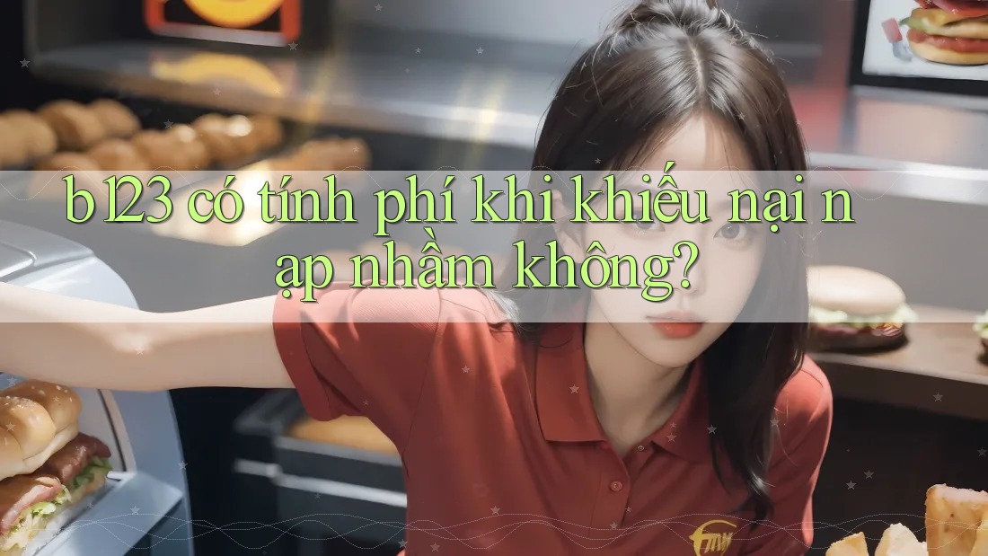 b123 có tính phí khi khiếu nại nạp nhầm không?