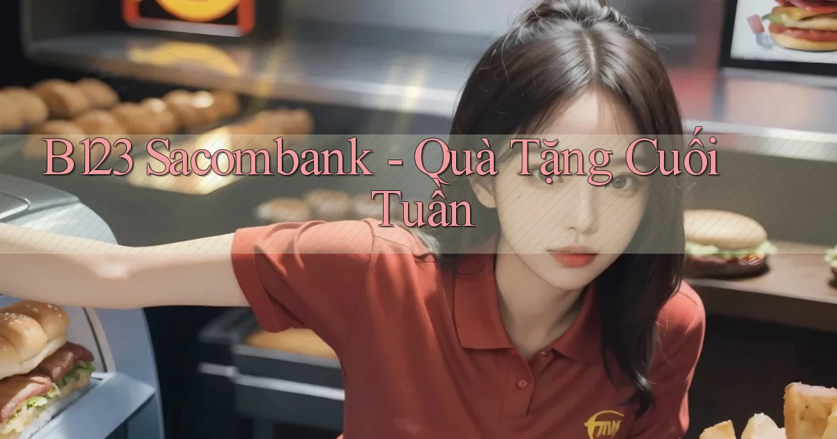 b123 sacombank quà tặng cuối tuần