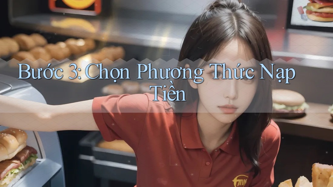 Bước 3: Chọn phương thức nạp tiền
