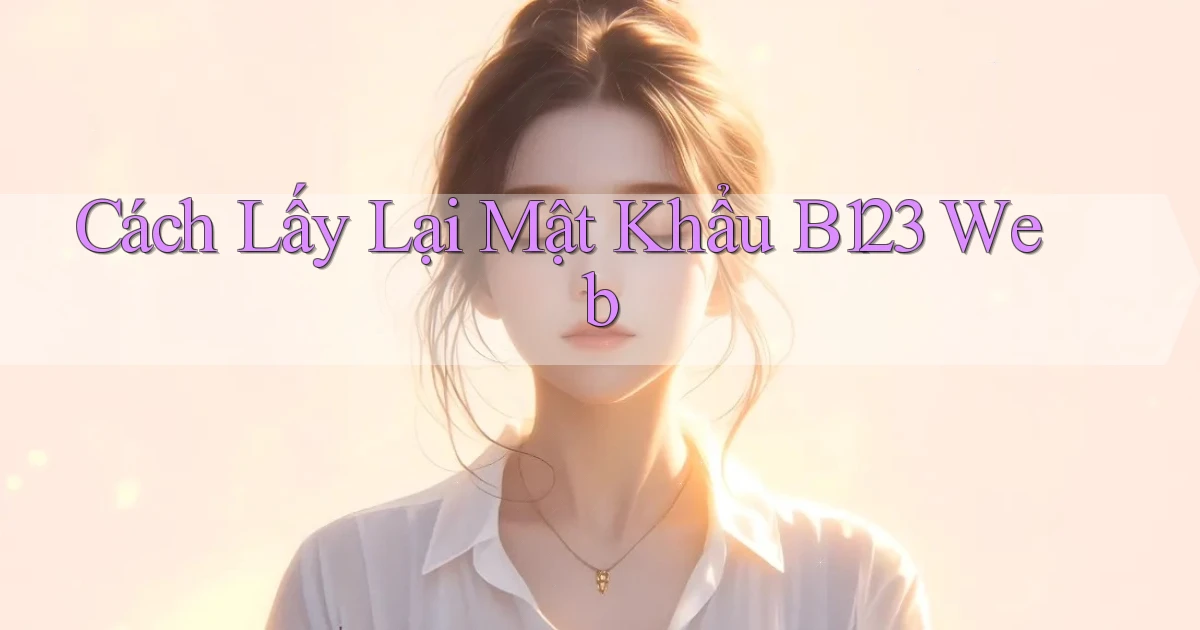 cách lấy lại mật khẩu b123 web