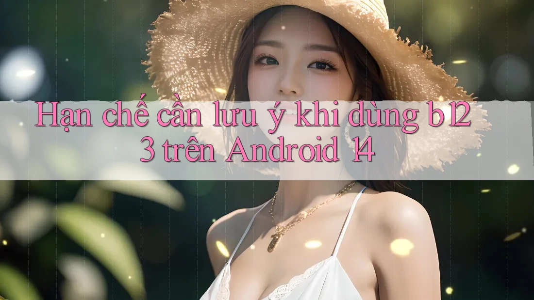 Hạn chế cần lưu ý khi dùng b123 trên Android 14 Hạn chế cần lưu ý khi dùng b123 trên Android 14