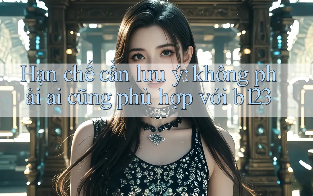 Hạn chế cần lưu ý: không phải ai cũng phù hợp với b123