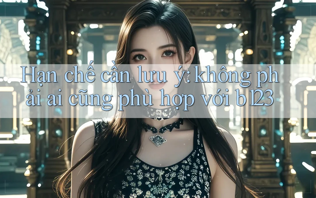 Hạn chế cần lưu ý: không phải ai cũng phù hợp với b123 Hạn chế cần lưu ý: không phải ai cũng phù hợp với b123