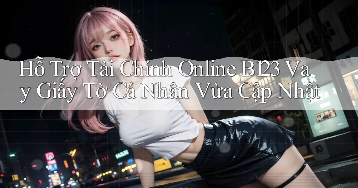 hỗ trợ tài chính online b123 vay giấy tờ cá nhân vừa cập nhật
