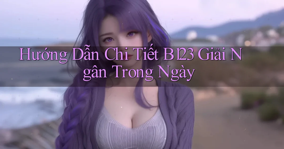 hướng dẫn chi tiết b123 giải ngân trong ngày
