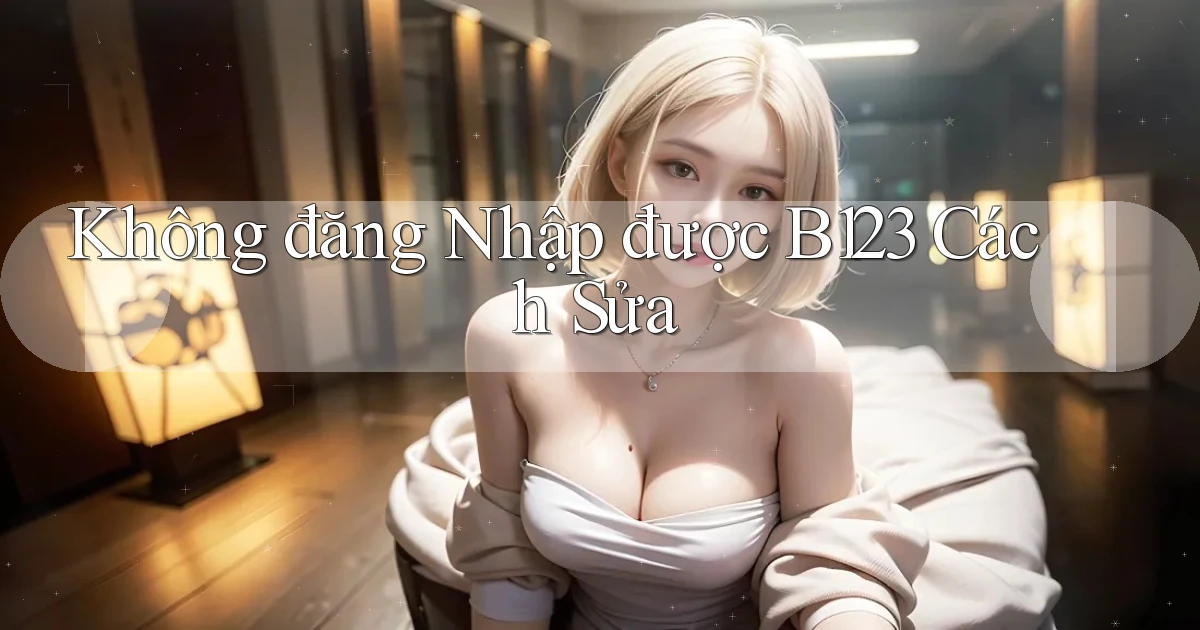không đăng nhập được b123 cách sửa