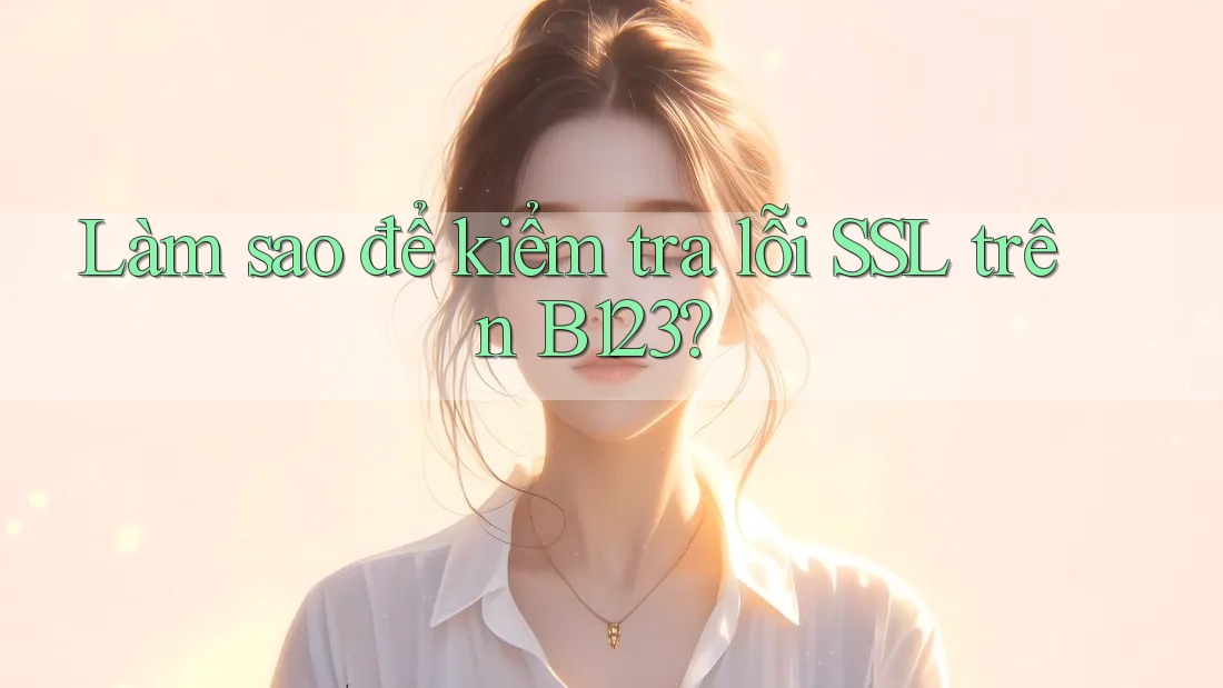 Làm sao để kiểm tra lỗi SSL trên B123?