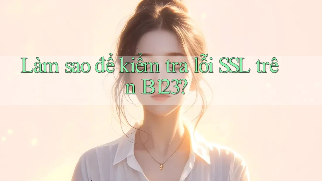 Làm sao để kiểm tra lỗi SSL trên B123?