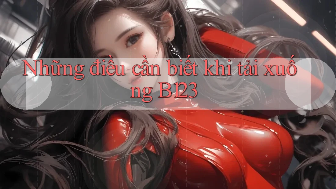 Những điều cần biết khi tải xuống B123 Những điều cần biết khi tải xuống B123
