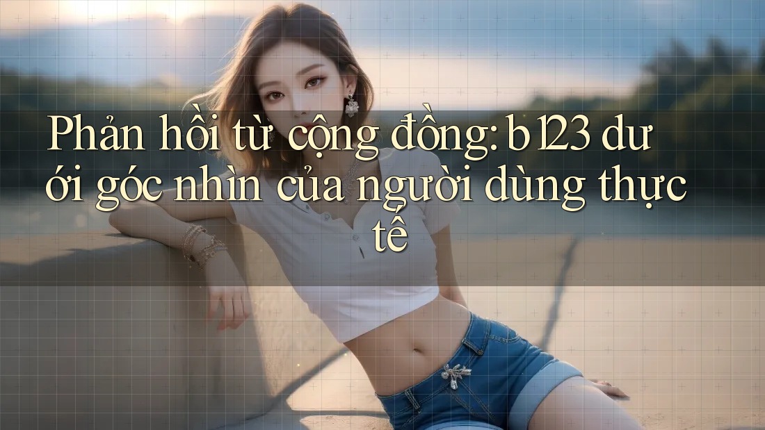 Phản hồi từ cộng đồng: b123 dưới góc nhìn của người dùng thực tế Phản hồi từ cộng đồng: b123 dưới góc nhìn của người dùng thực tế