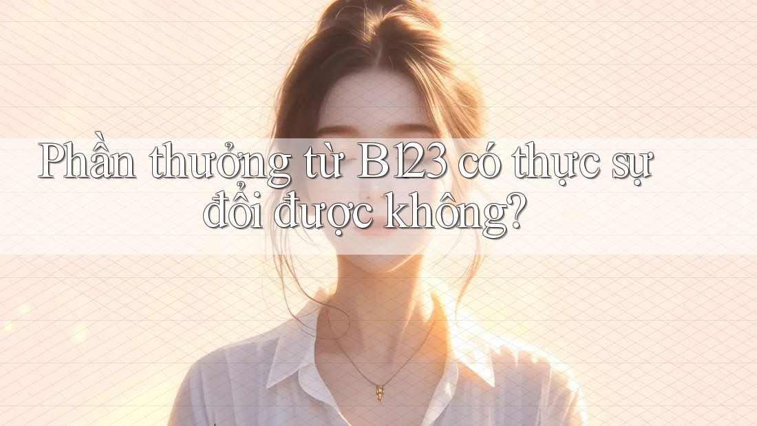 Phần thưởng từ B123 có thực sự đổi được không? Phần thưởng từ B123 có thực sự đổi được không?