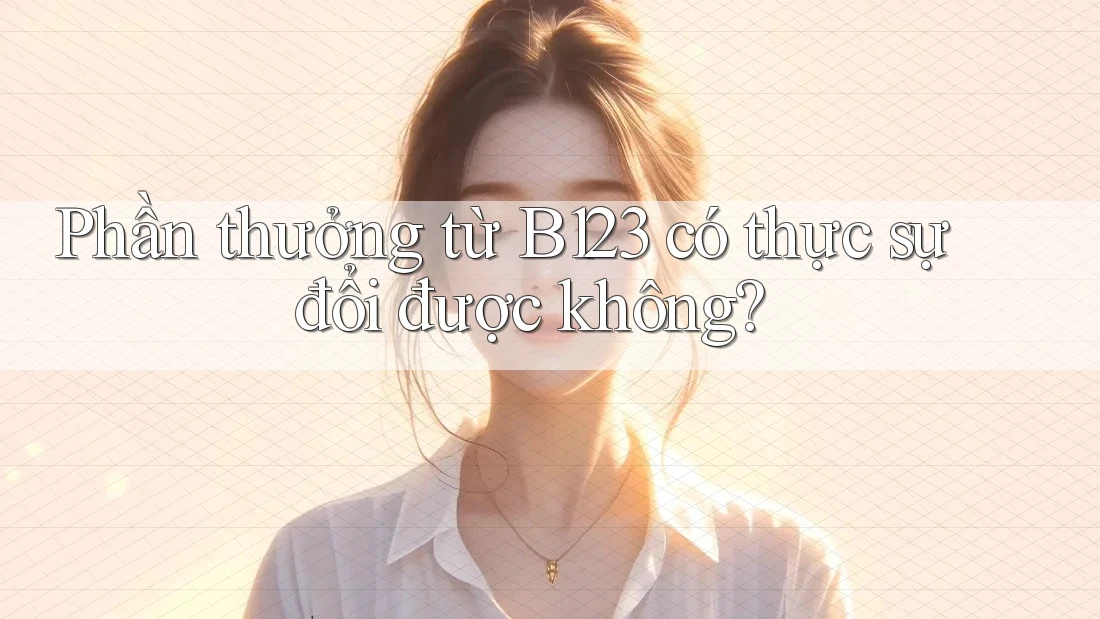 Phần thưởng từ B123 có thực sự đổi được không? Phần thưởng từ B123 có thực sự đổi được không?