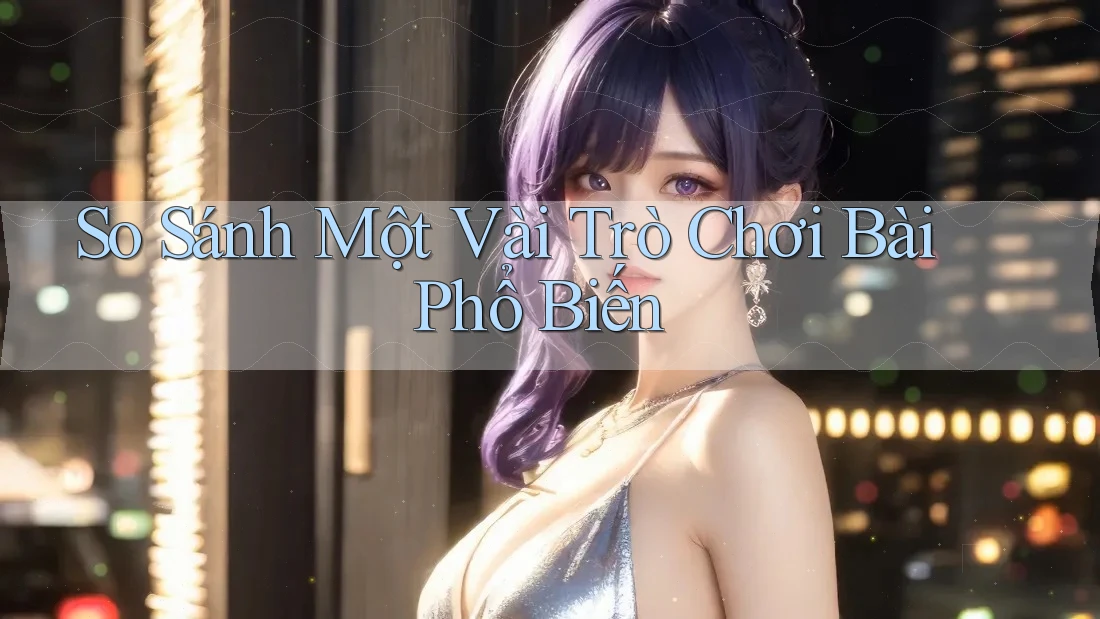 So Sánh Một Vài Trò Chơi Bài Phổ Biến