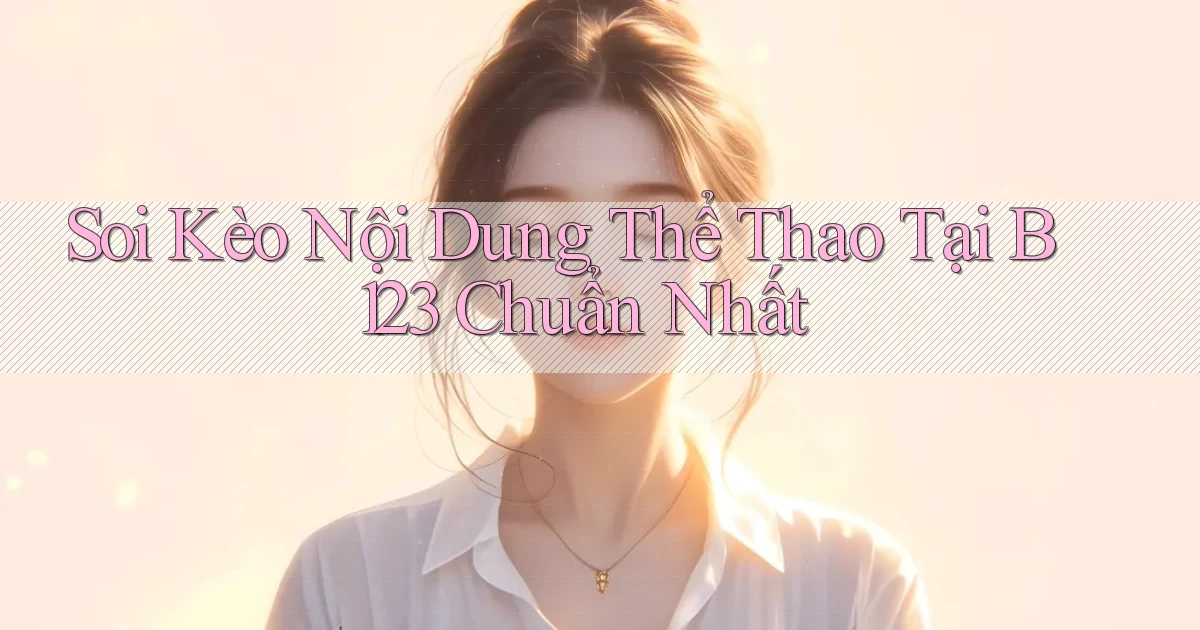 soi kèo nội dung thể thao tại b123 chuẩn nhất