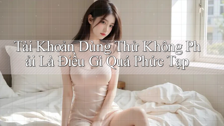 Tài Khoản Dùng Thử Không Phải Là Điều Gì Quá Phức Tạp