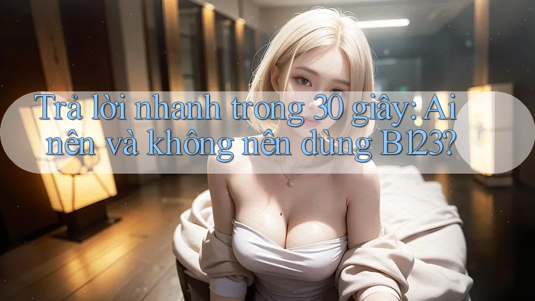 Trả lời nhanh trong 30 giây: Ai nên và không nên dùng B123?