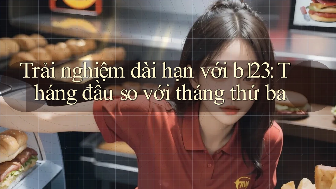 Trải nghiệm dài hạn với b123: Tháng đầu so với tháng thứ ba