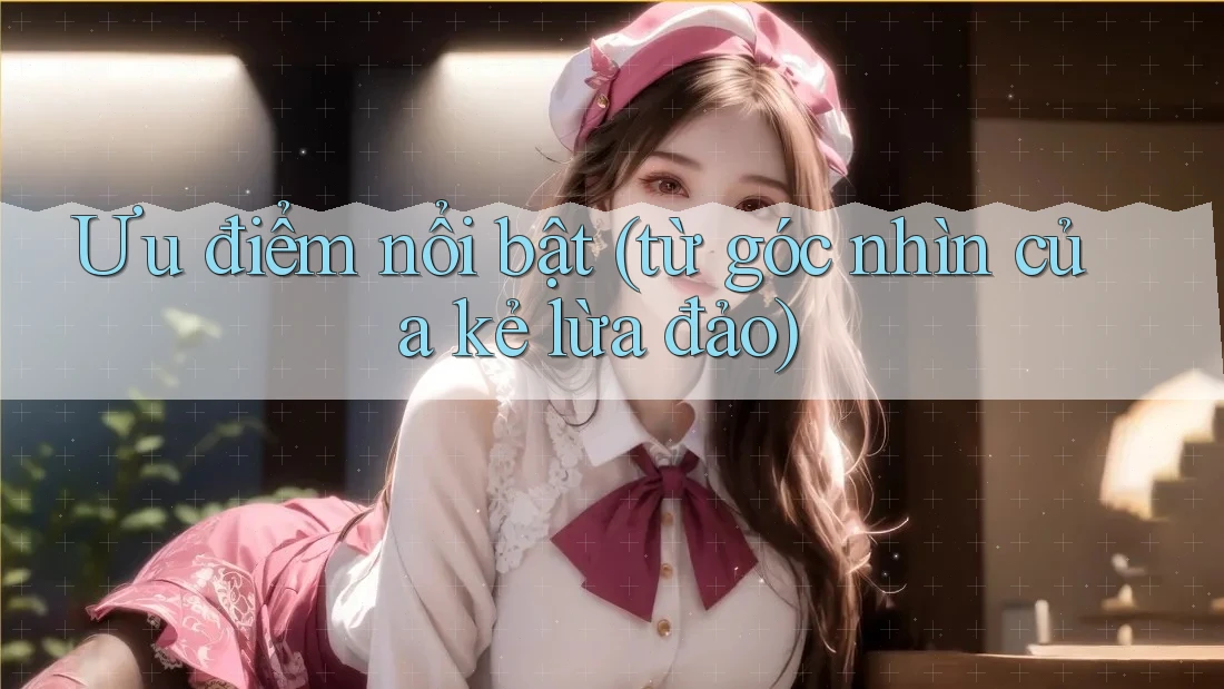 Ưu điểm nổi bật (từ góc nhìn của kẻ lừa đảo) Ưu điểm nổi bật (từ góc nhìn của kẻ lừa đảo)